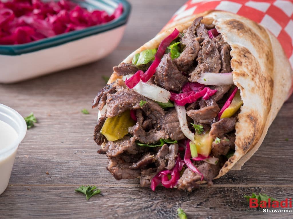 Beef Shawarma Wrap Medium