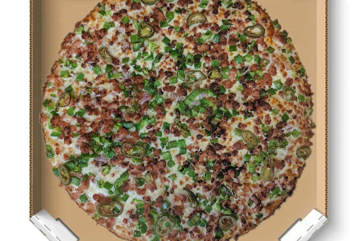 Large Mega Flame Pizza