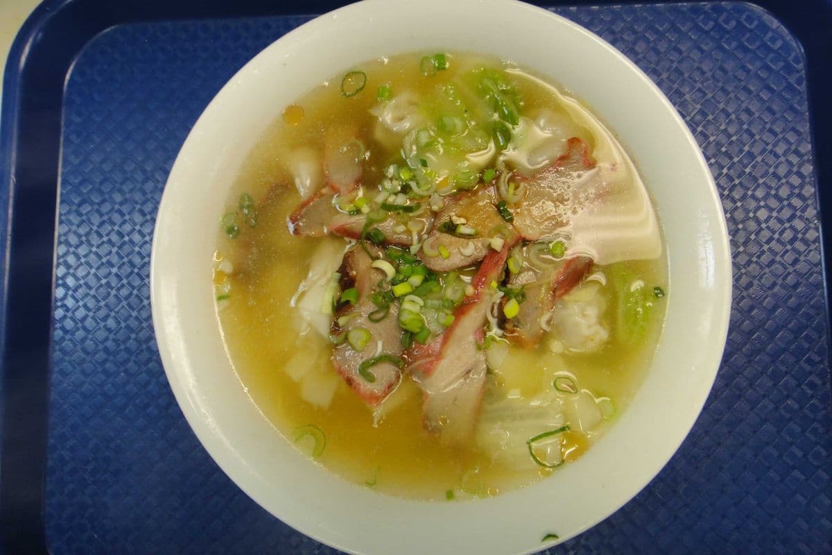 12. Egg Noodles with BBQ Pork and Wontons