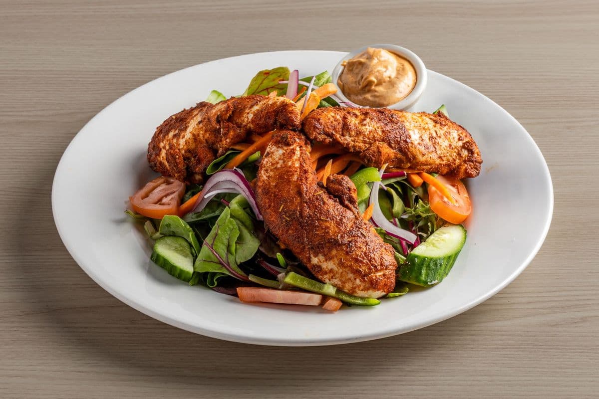 Blackened Chicken and Greens