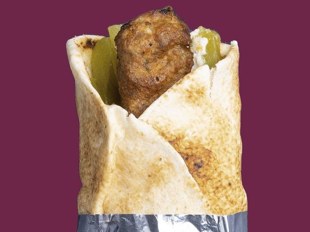 Ground Chicken Kebab Wrap