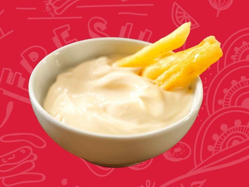 Large Homemade Garlic Mayo Sauce