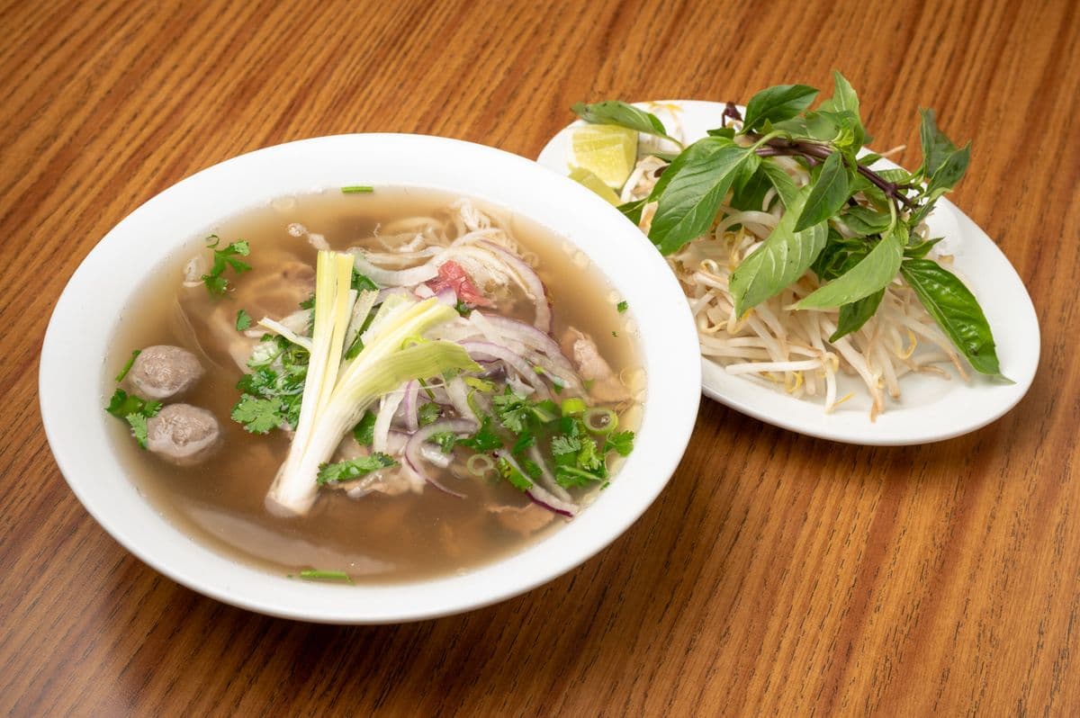 #201 House Special 99 Rice Noodle Soup (Pho Dac Biet)