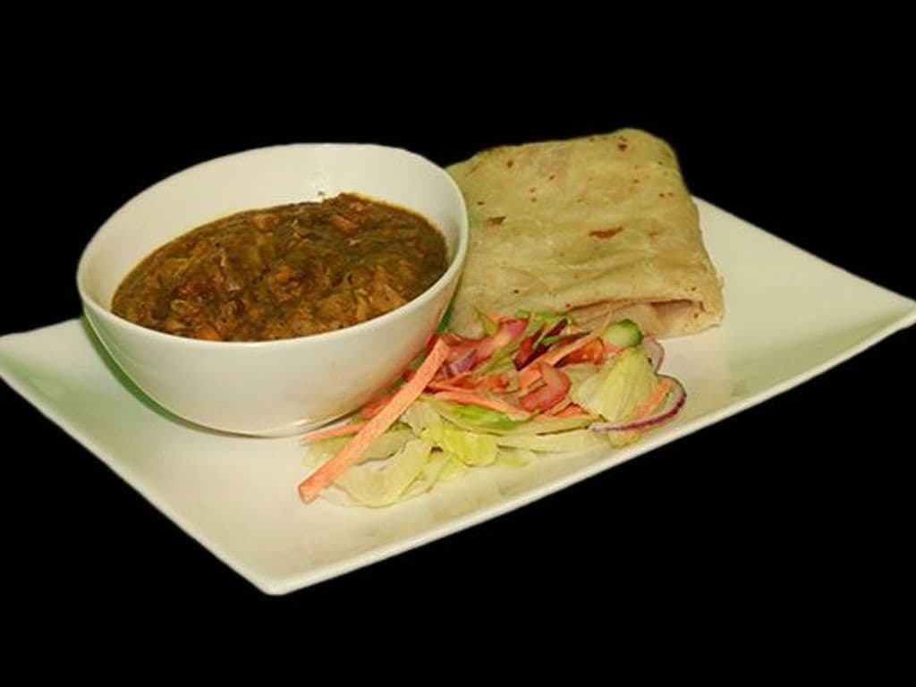 Channa Curry with Roti