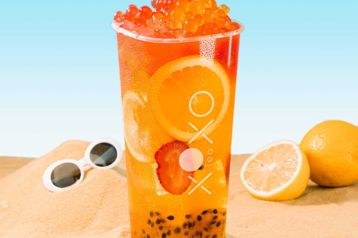 Tropical Fruit Tea with Strawberry Jelly (650ml)
