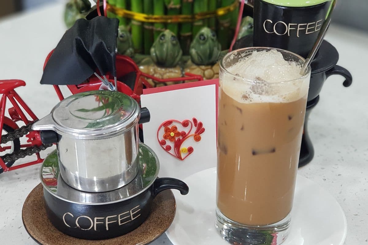 1001. Vietnamese Filtered Coffee with Condensed Milk