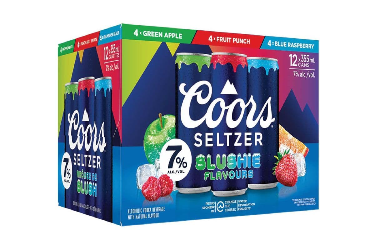 Coors Seltzer Slushie 7% Mixer-12PK (12 x 355ml)