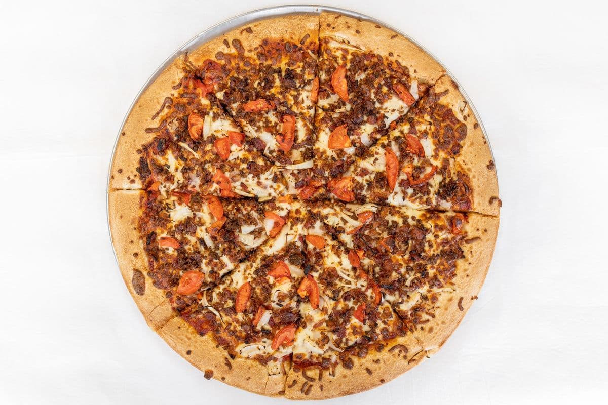 9" Small Donair Bacon Cheeseburger Pizza