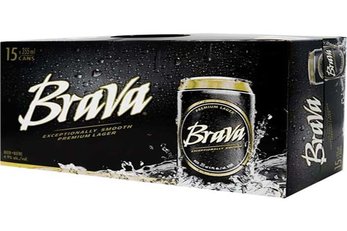 Brava Lager Premium Beer 15 Cans (15 x 355ml)