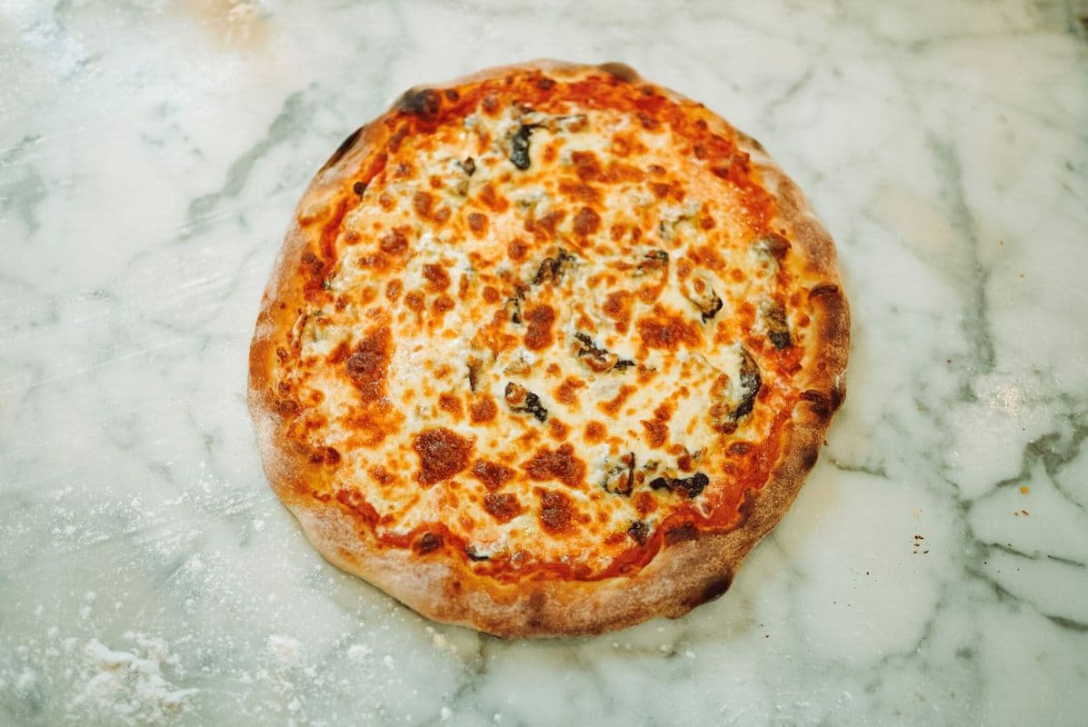 Spicy Capicola and Mushroom Pizza