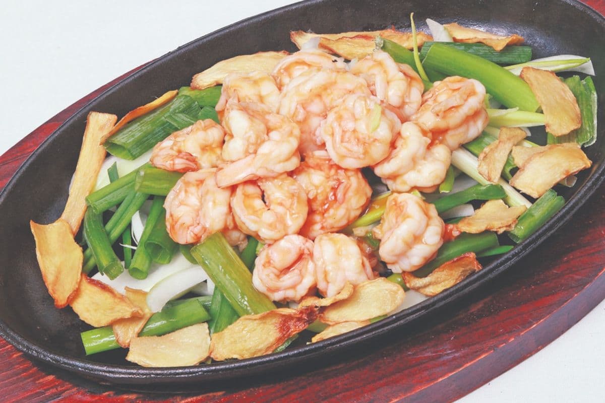 Prawn with Green Vegetable