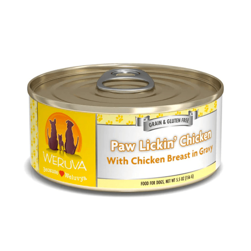 Weruva Wet Dog Food - Classics Paw Lickin' Chicken with Chicken Breast in Gravy Canned (5.5 oz)