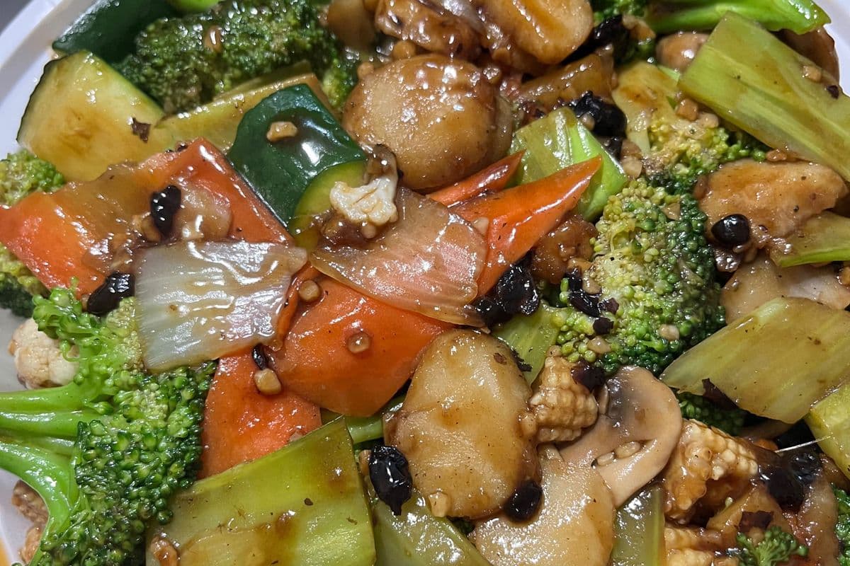 Vegetable Chop Suey in Black Bean Sauce 是汁大杂菜