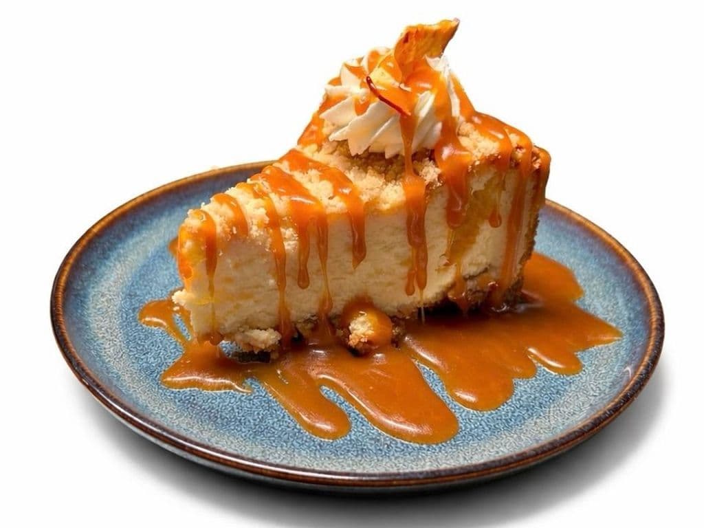Apple Caramel Crumble Cheesecake