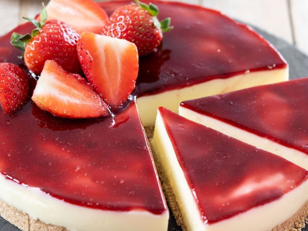 Strawberry Swirl Cheesecake