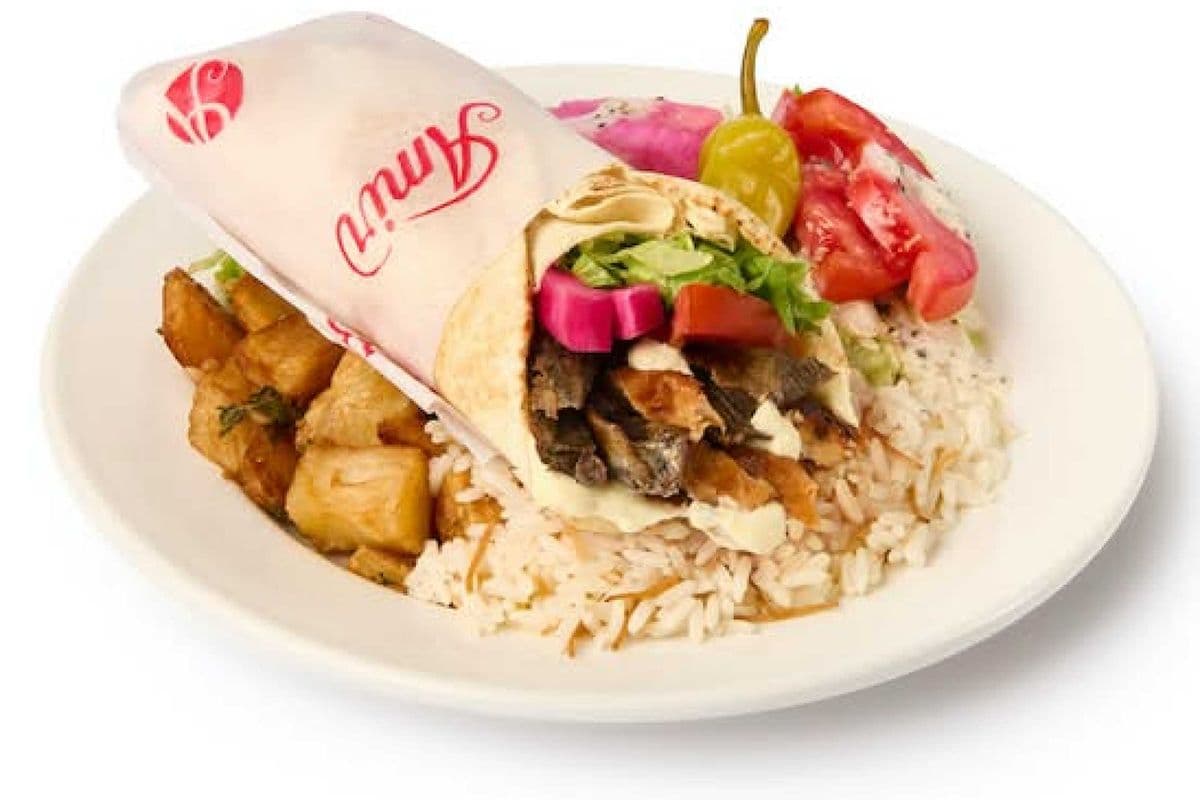 Plat - Pita Mixte Taouk & Shawarma (Poulet & Boeuf)