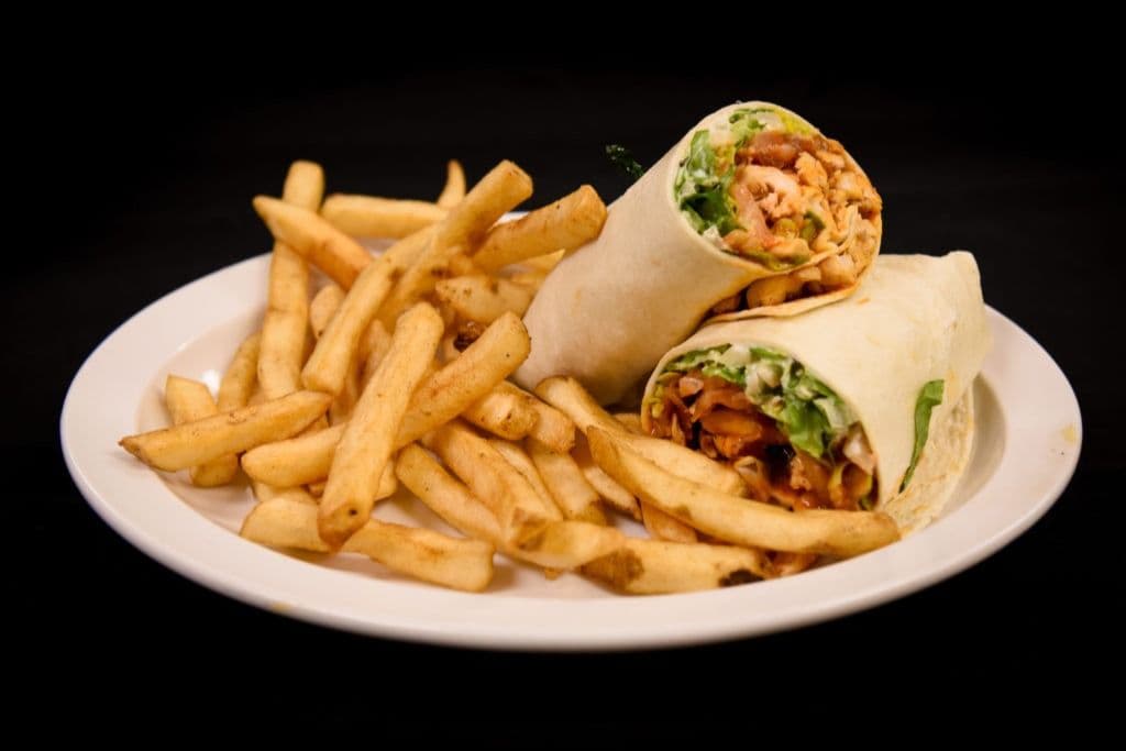 Caesar Sauce Crispy Chicken Wrap Fries