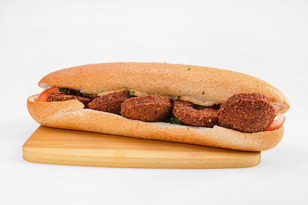 10" Vegan Falafel in a soft sub bun