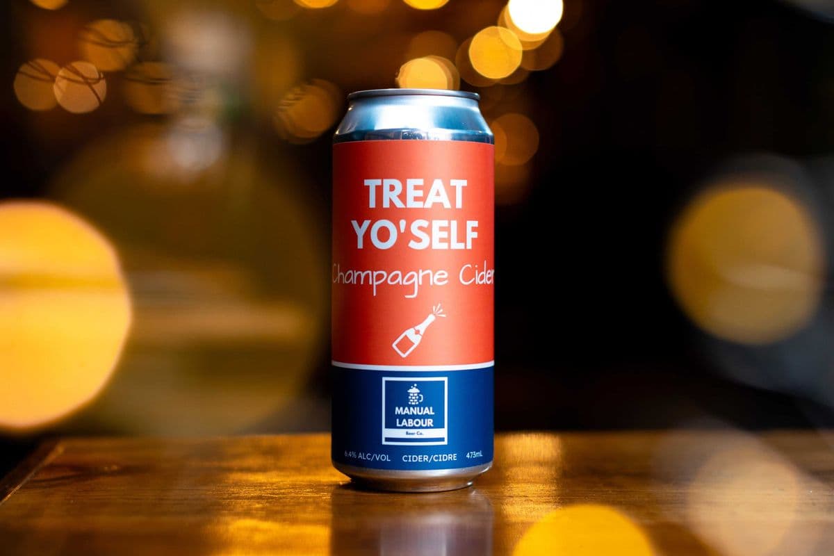 Treat Yo’self Champagne Cider by Manual Labour(473ml) (1 x 473ml)