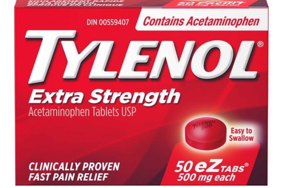 Tylenol Extra Strength eZ Tabs 500 mg (50 Tablets)