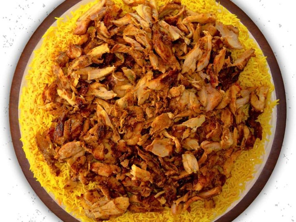 Shawarma Over Rice Tray