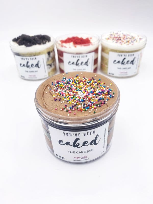 Little Black Dress Cake in a Jar