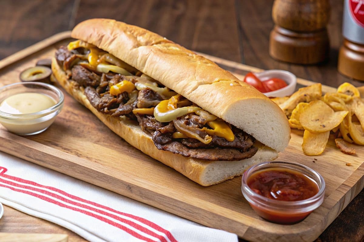 10'' Philly cheesesteaks
