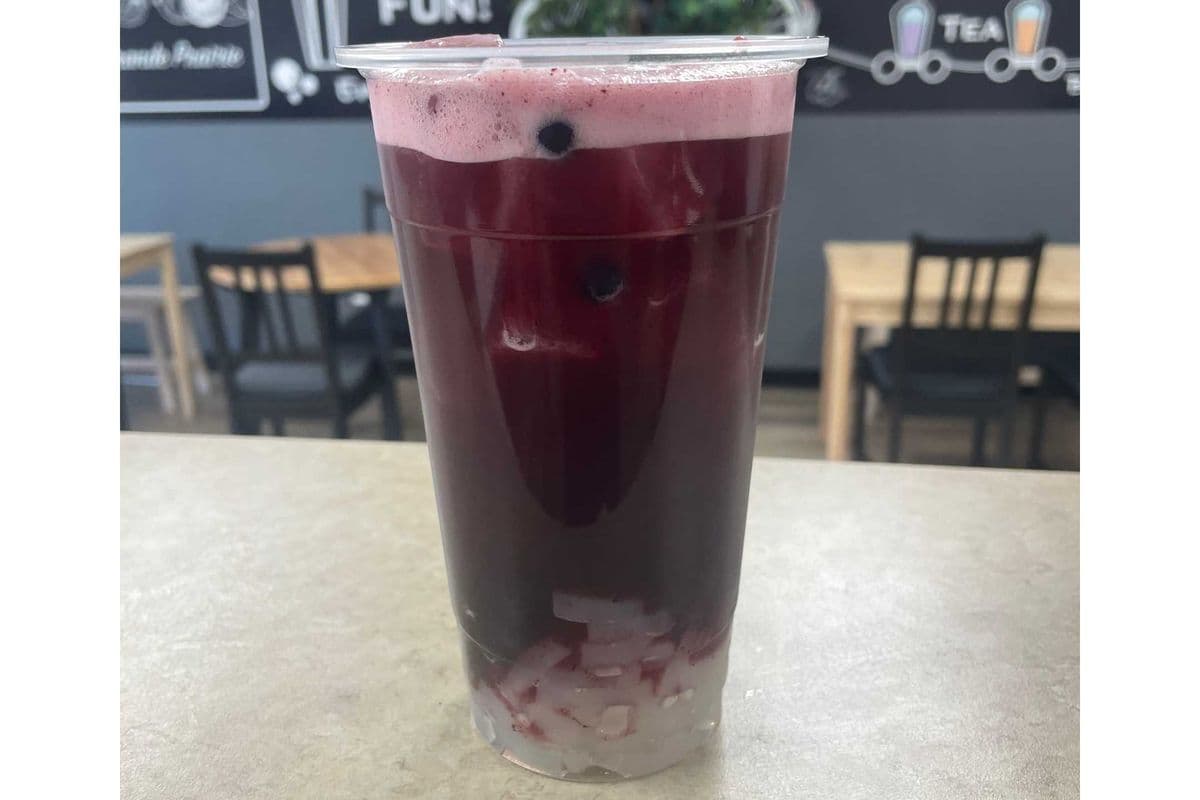Iced Blueberry Green Tea