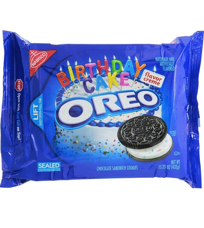 Birthday cake OREO (303g) (150 Cal)