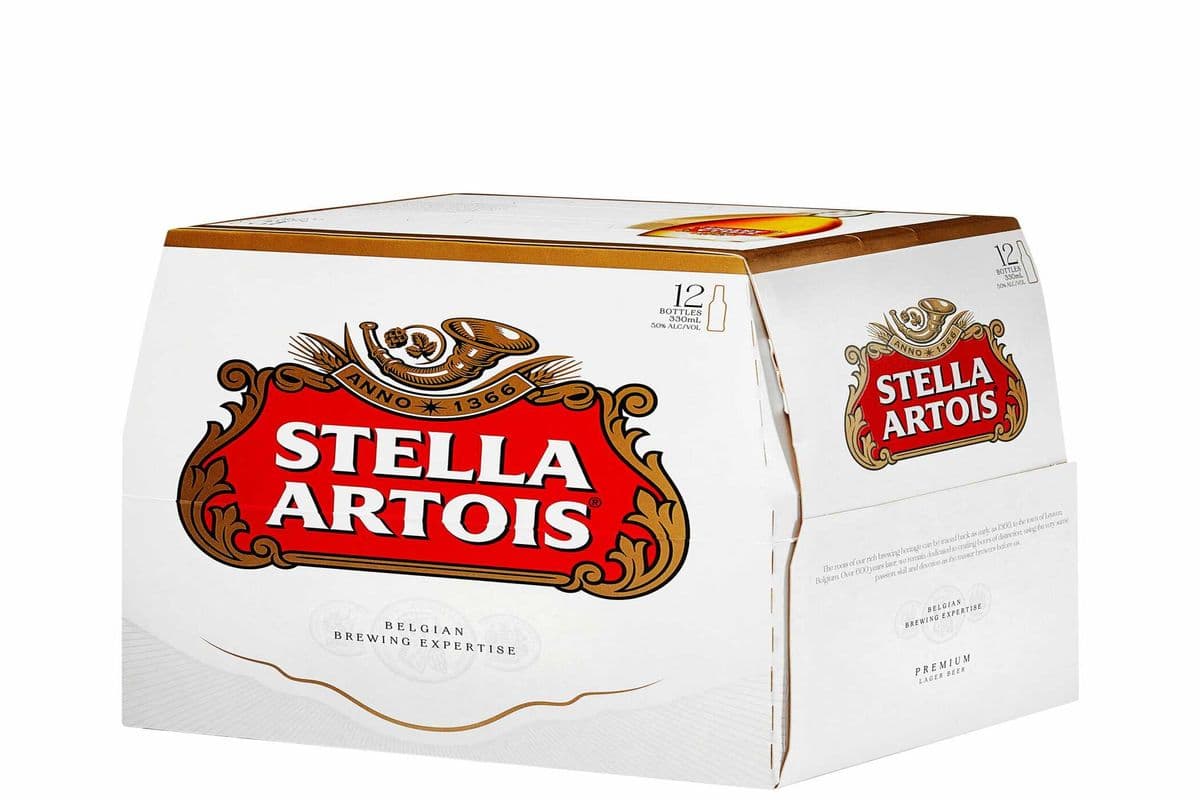 Stella Artois 12 Bottles (12 x 330 ml Bottles)