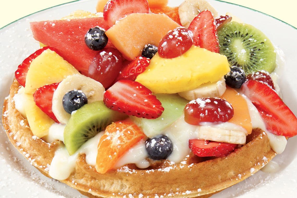 Gaufre aux fruits frais