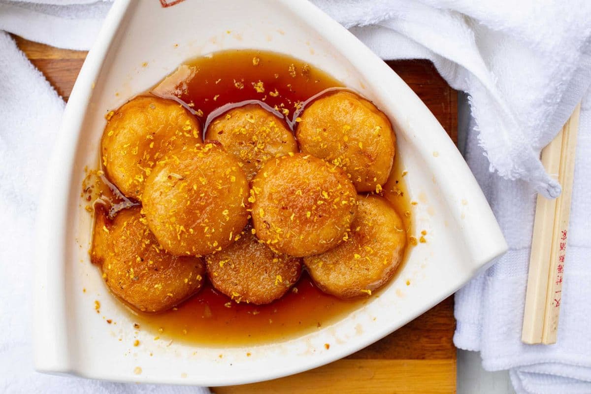 Deep Fried Sweet Rice Cake
