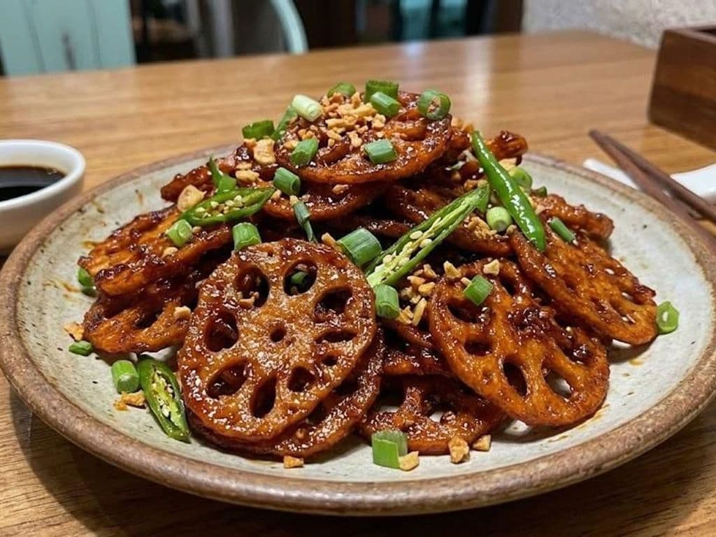 Chilli Garlic Lotus Stem