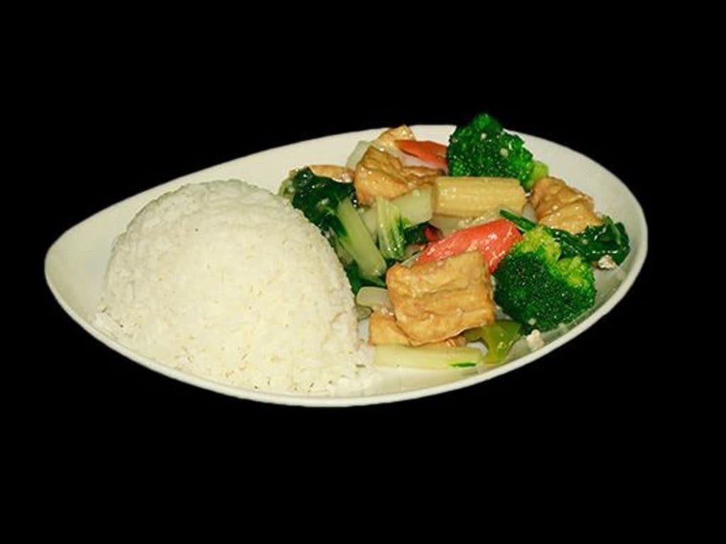 Bok Choi & Garlic with Rice (Ind.Size)