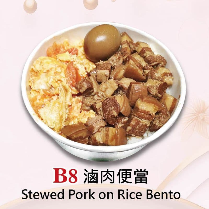 Stewed Pork on Rice Bento / B8 滷肉便當
