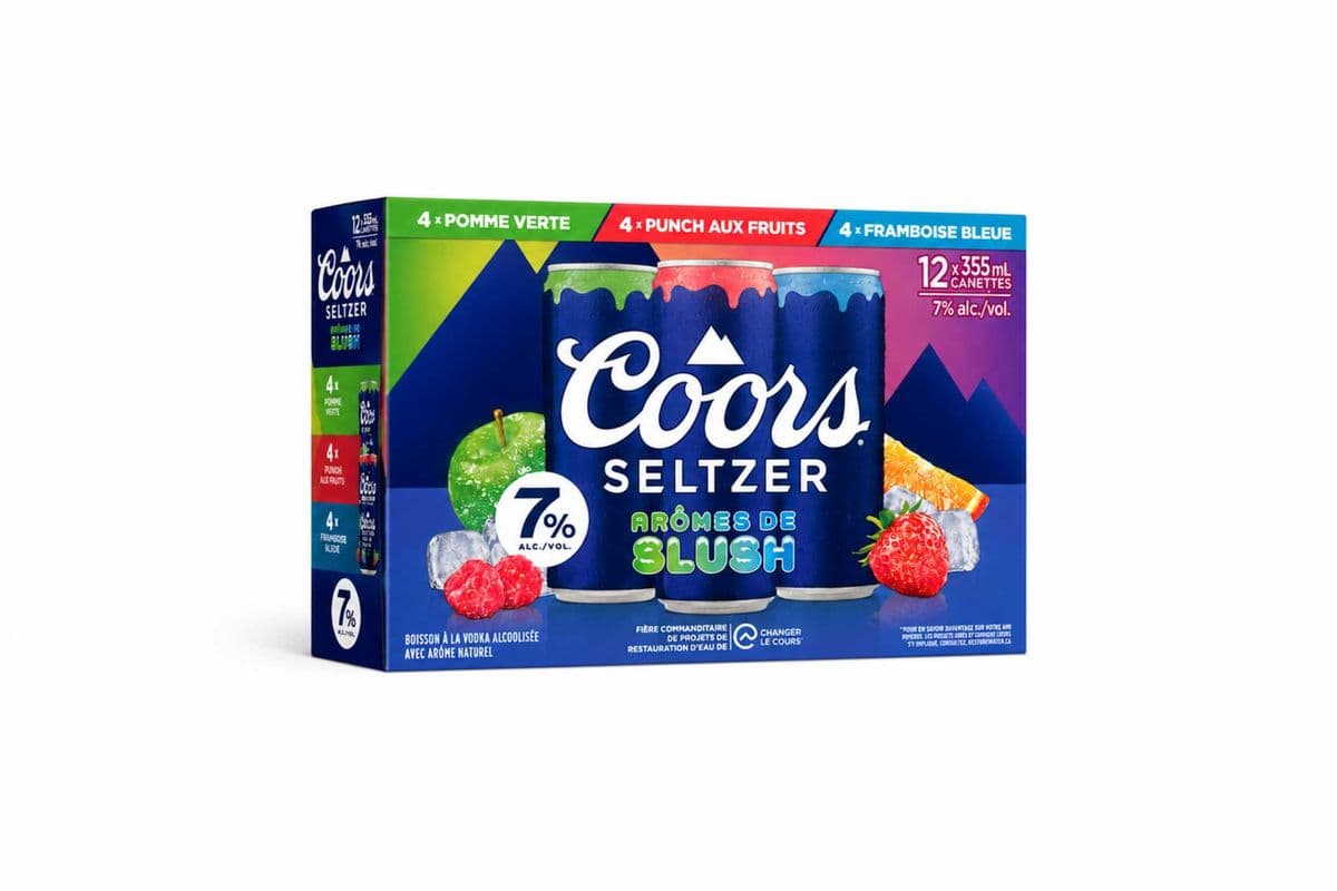 Coors Seltzer 7 Slushie Variety Pack (12 x 355ml cans)