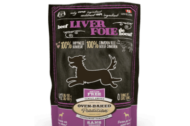 Oven Baked Gâteries pour Chien au Foie Bœuf Déshydraté Sans ains / Oven Baked Dehydrated Beef Liver Dog Treats NSAID Free (8.8 oz)