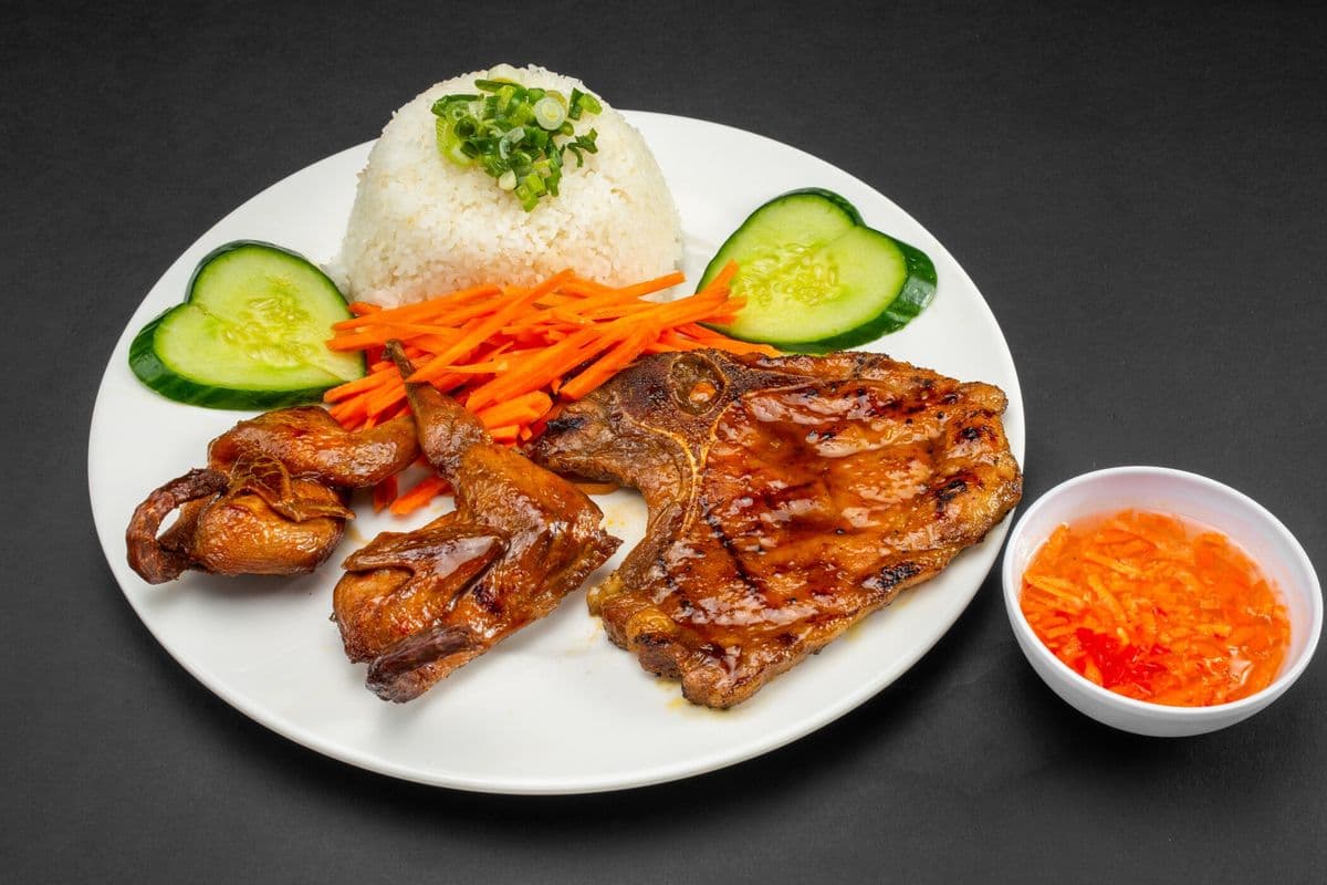 22A. Com Chim Cut Voi Suon Nuong
