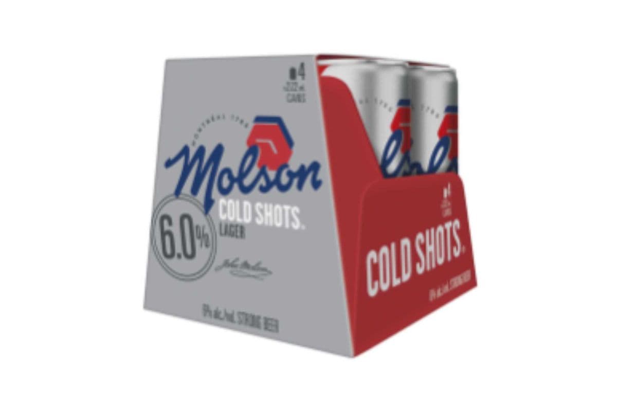 Molson Cold Shots (4 x 222 ml Cans)