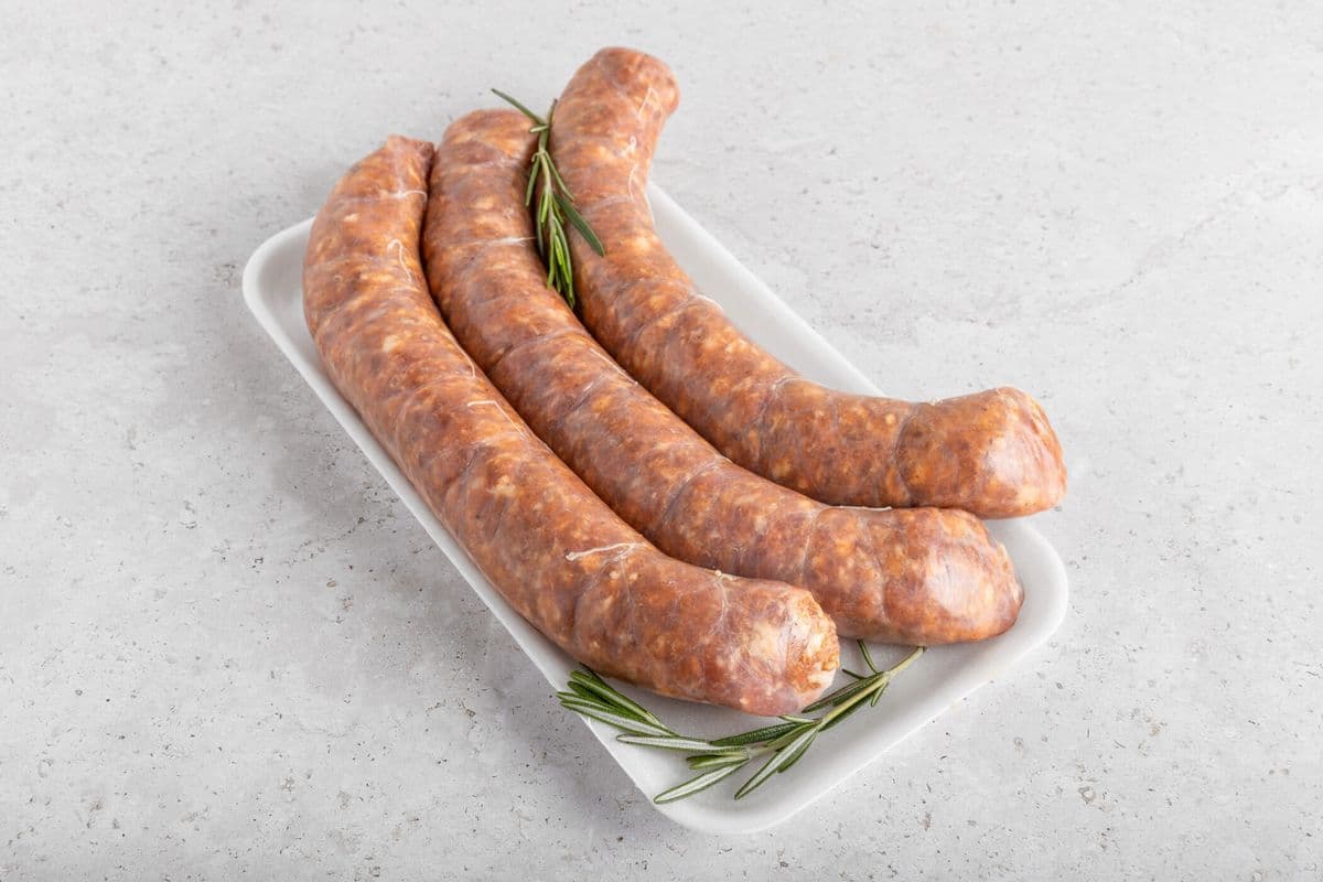 Roasted Red Pepper & Garlic Sausage (1lb)