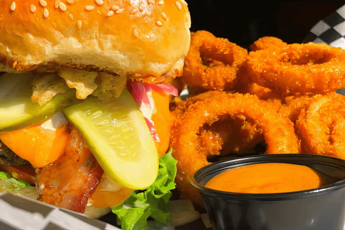 Triple Pickle Burger