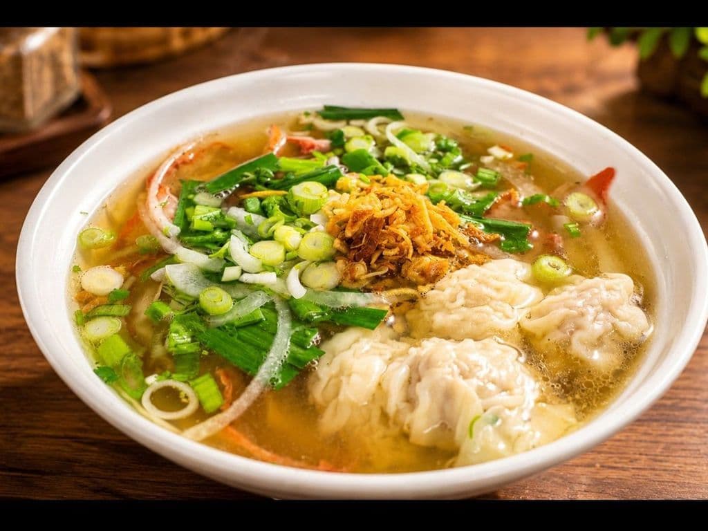 122. BBQ Pork & Wonton Rice Noodle Soup