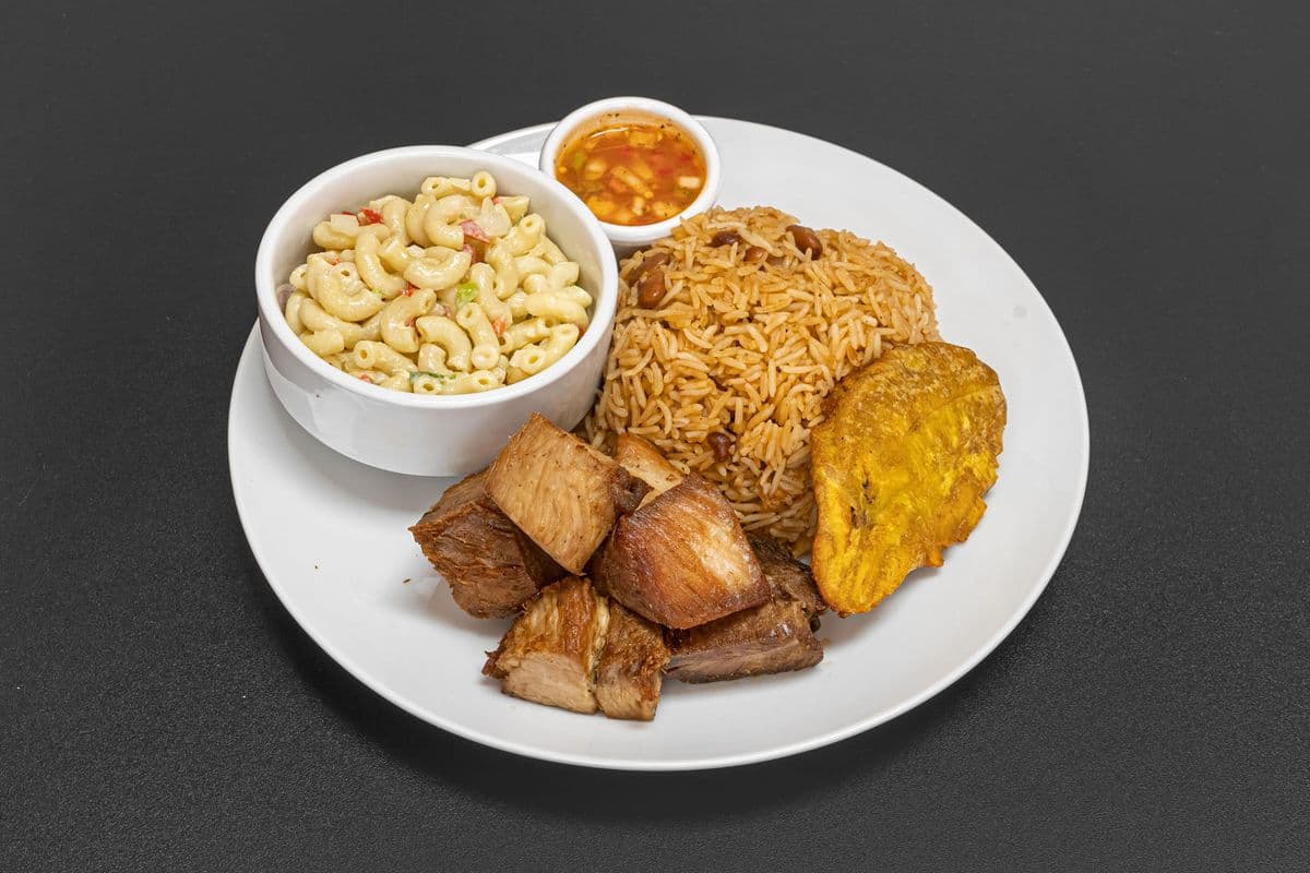 8. Repas cabrit / Fried Goat Meal(8OZ)