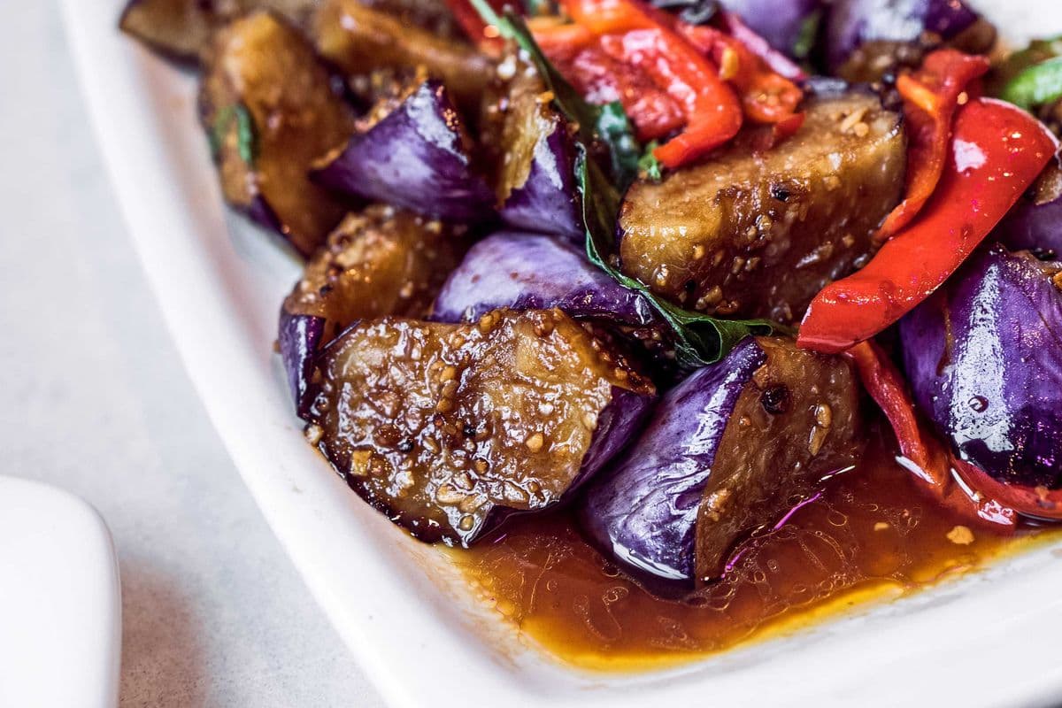 L4 Stir Fried Eggplant (Lunch)