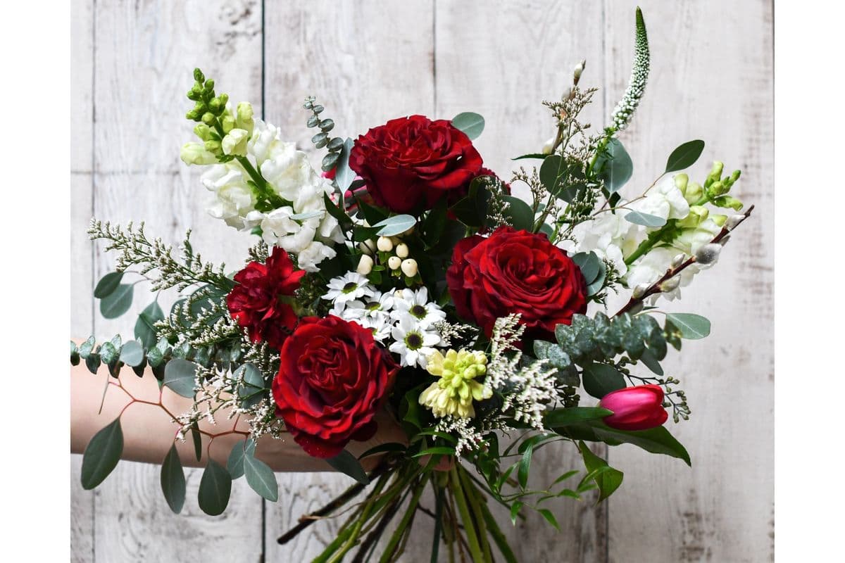 Valentines Signature Hand Tied Bouquet