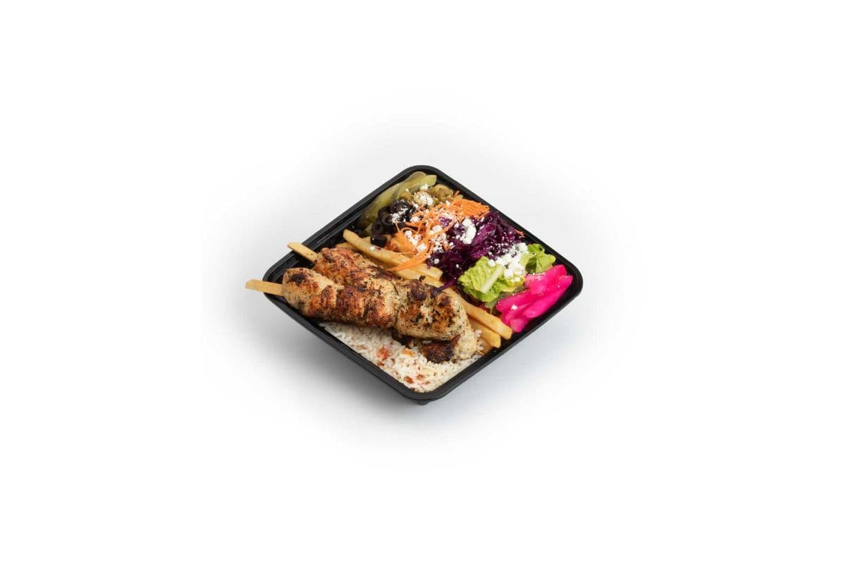 Chicken Souvlaki Plate