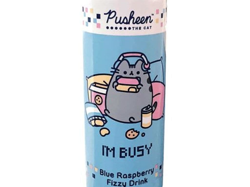 Pusheen Blue Raspberry Fizzy Drink (355ml)