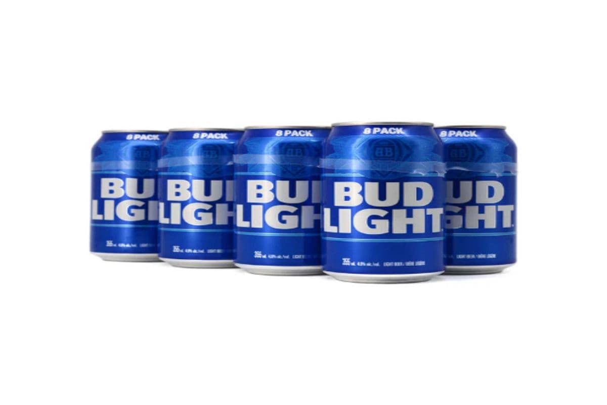 Bud Light Beer 8 Cans (8 x 355ml)