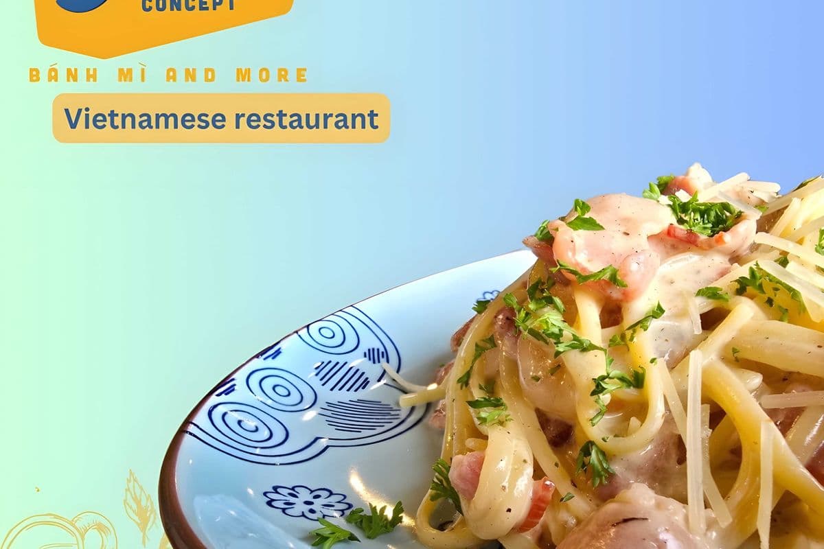 M51. Italian Carbonara with Bacon and Shirmp