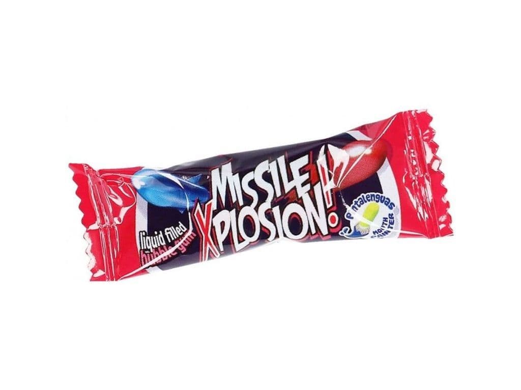 Fini Bubblegum Missile Xplosion Juice Filled Spanish Bubble Gum 5g Spain